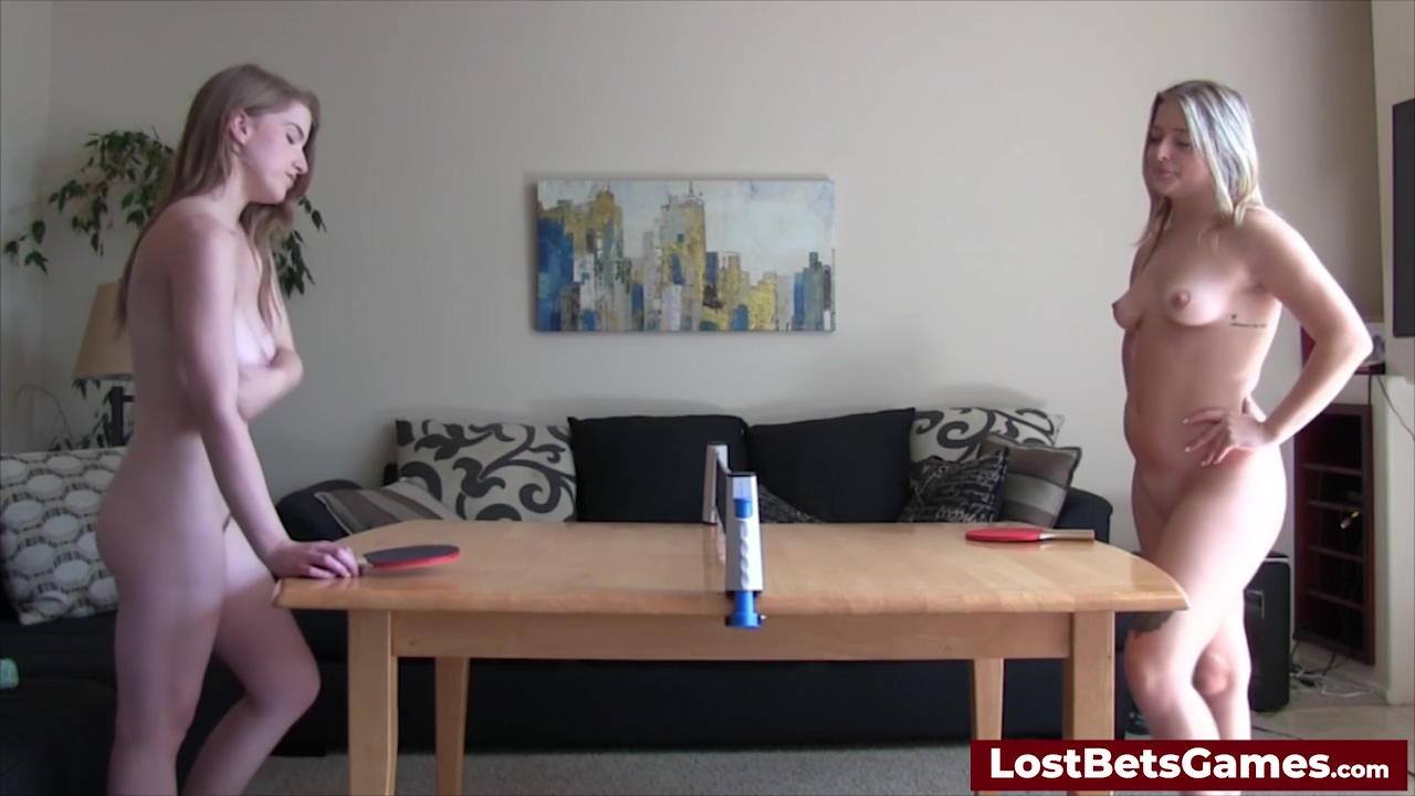 The Perfect Game Of Strip Table Tennis And A Fucking Machine