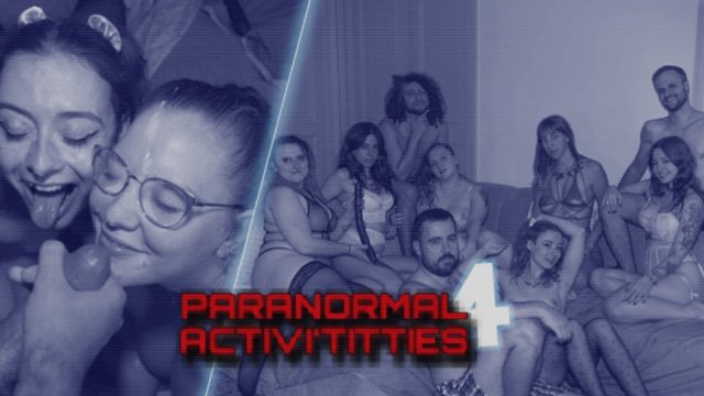 Huge orgy for 9 with co-workers – French Orgy – Paranormal Activi’titties 4/4