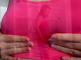 Gunita strips naked as she touches her sexy body – WeAreHairy