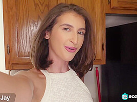 Jordan is a student and California girl who gets off for you in her kitchen