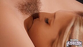 Hairycunt cutie facesitting on lesbo GF